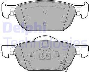 Delphi LP2144 - Kit pastiglie freno, Freno a disco autozon.pro