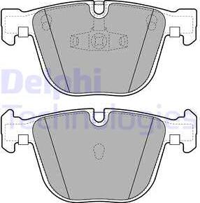 Delphi LP2141 - Kit pastiglie freno, Freno a disco autozon.pro