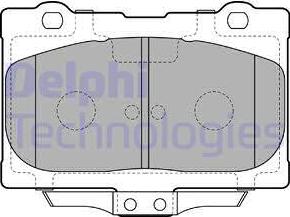 Delphi LP2155 - Kit pastiglie freno, Freno a disco autozon.pro