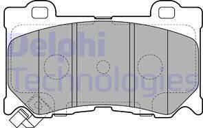 Delphi LP2156 - Kit pastiglie freno, Freno a disco autozon.pro