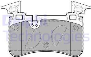 Delphi LP2151-18B1 - Kit pastiglie freno, Freno a disco autozon.pro