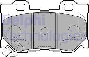 Delphi LP2157 - Kit pastiglie freno, Freno a disco autozon.pro