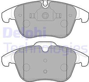 Delphi LP2165-18B1 - Kit pastiglie freno, Freno a disco autozon.pro