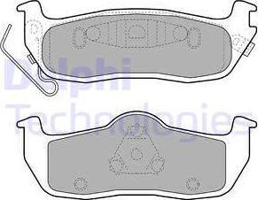 Delphi LP2109 - Kit pastiglie freno, Freno a disco autozon.pro