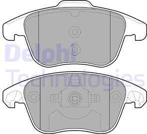 Delphi LP2100-18B1 - Kit pastiglie freno, Freno a disco autozon.pro