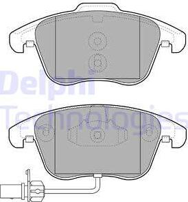 Delphi LP2107 - Kit pastiglie freno, Freno a disco autozon.pro