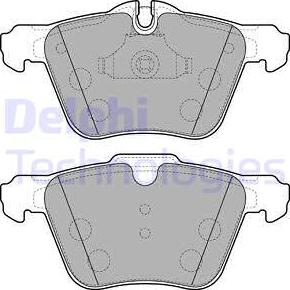 Delphi LP2114 - Kit pastiglie freno, Freno a disco autozon.pro