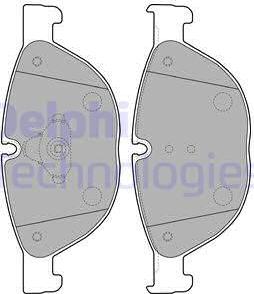 Delphi LP2189 - Kit pastiglie freno, Freno a disco autozon.pro