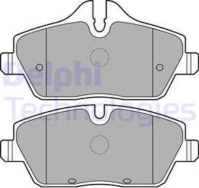 Delphi LP2186 - Kit pastiglie freno, Freno a disco autozon.pro