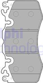 Delphi LP2187 - Kit pastiglie freno, Freno a disco autozon.pro