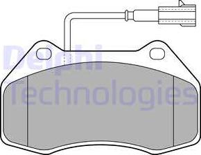 Delphi LP2136 - Kit pastiglie freno, Freno a disco autozon.pro