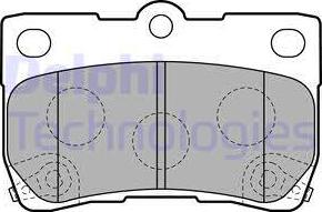 Delphi LP2130 - Kit pastiglie freno, Freno a disco autozon.pro