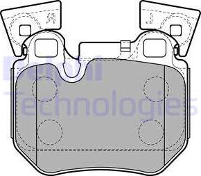 Delphi LP2121 - Kit pastiglie freno, Freno a disco autozon.pro