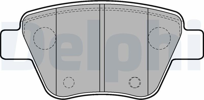 Delphi LP2178-17B1 - Kit pastiglie freno, Freno a disco autozon.pro