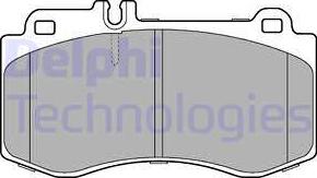 Delphi LP2304 - Kit pastiglie freno, Freno a disco autozon.pro