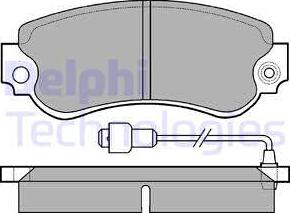 Delphi LP232 - Kit pastiglie freno, Freno a disco autozon.pro