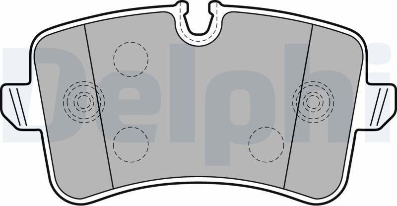 Delphi LP2249-17B1 - Kit pastiglie freno, Freno a disco autozon.pro