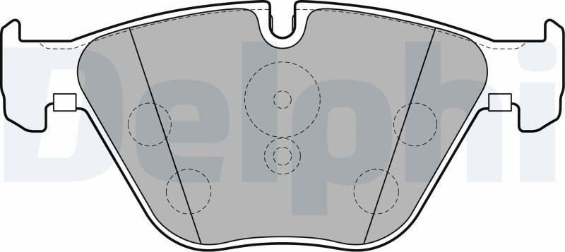 Delphi LP2245-17B1 - Kit pastiglie freno, Freno a disco autozon.pro