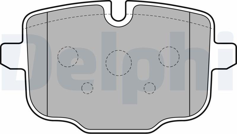 Delphi LP2246-17B1 - Kit pastiglie freno, Freno a disco autozon.pro