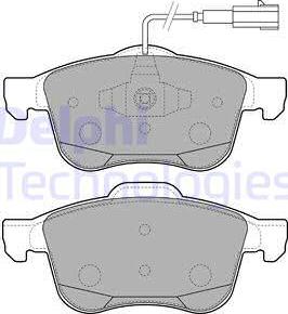 Delphi LP2241 - Kit pastiglie freno, Freno a disco autozon.pro