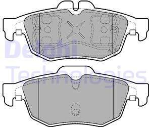 Delphi LP2259 - Kit pastiglie freno, Freno a disco autozon.pro