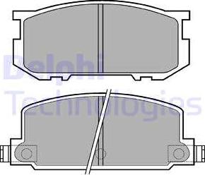 Delphi LP220 - Kit pastiglie freno, Freno a disco autozon.pro