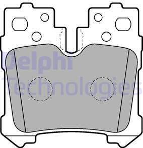 Delphi LP2214 - Kit pastiglie freno, Freno a disco autozon.pro