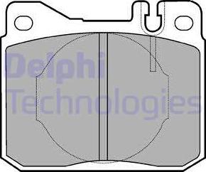 Delphi LP221 - Kit pastiglie freno, Freno a disco autozon.pro