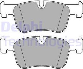 Delphi LP2285 - Kit pastiglie freno, Freno a disco autozon.pro