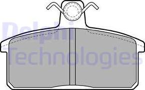 Delphi LP2281 - Kit pastiglie freno, Freno a disco autozon.pro