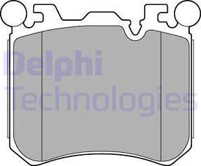 Delphi LP2287 - Kit pastiglie freno, Freno a disco autozon.pro