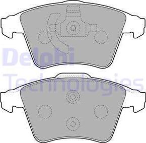 Delphi LP2224 - Kit pastiglie freno, Freno a disco autozon.pro