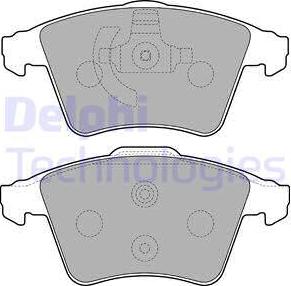 Delphi LP2225 - Kit pastiglie freno, Freno a disco autozon.pro