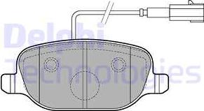 Delphi LP2223 - Kit pastiglie freno, Freno a disco autozon.pro