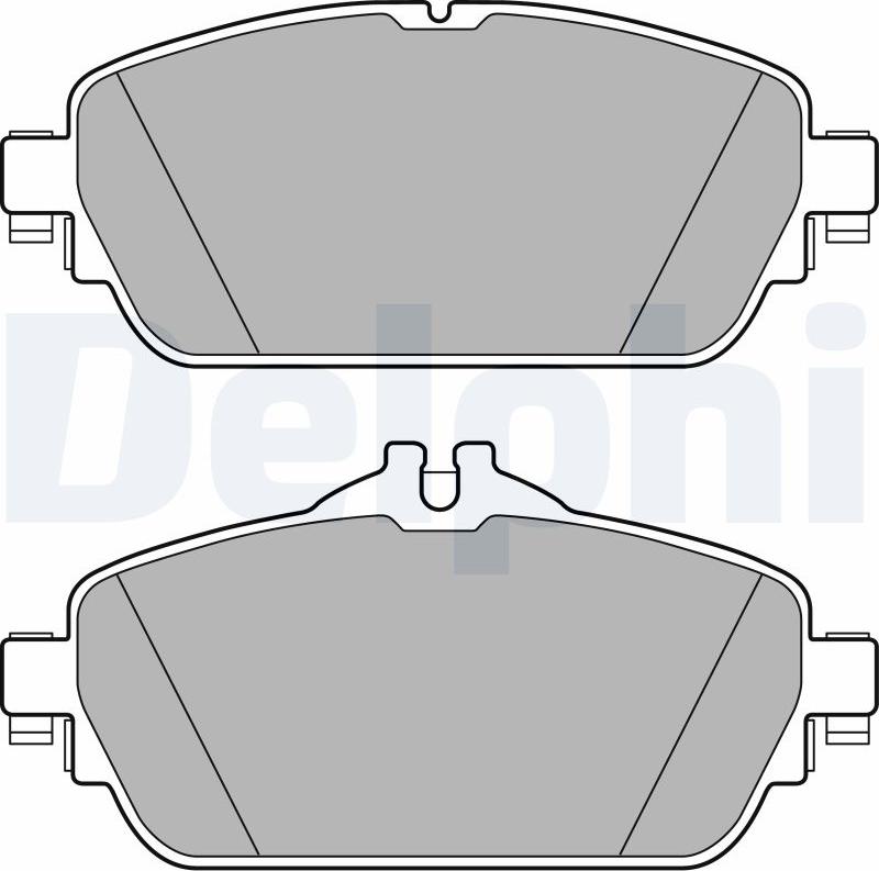 Delphi LP2764-17B1 - Kit pastiglie freno, Freno a disco autozon.pro