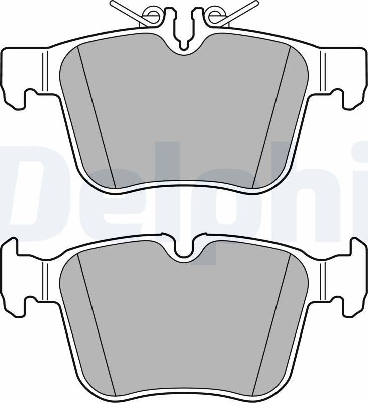 Delphi LP2763-17B1 - Kit pastiglie freno, Freno a disco autozon.pro