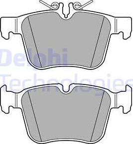 Delphi LP2763 - Kit pastiglie freno, Freno a disco autozon.pro