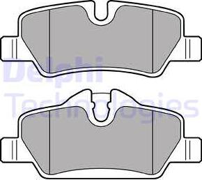 Delphi LP2762 - Kit pastiglie freno, Freno a disco autozon.pro