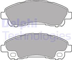 Delphi LP2716 - Kit pastiglie freno, Freno a disco autozon.pro