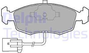 Delphi LP794 - Kit pastiglie freno, Freno a disco autozon.pro