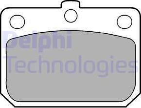 Delphi LP74 - Kit pastiglie freno, Freno a disco autozon.pro