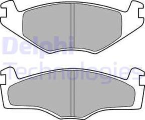 Delphi LP755 - Kit pastiglie freno, Freno a disco autozon.pro