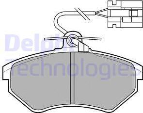 Delphi LP769 - Kit pastiglie freno, Freno a disco autozon.pro