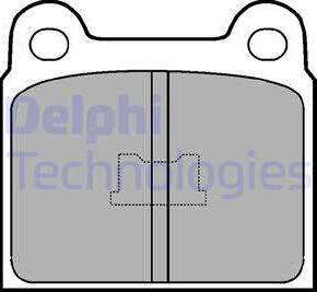 Delphi LP76 - Kit pastiglie freno, Freno a disco autozon.pro