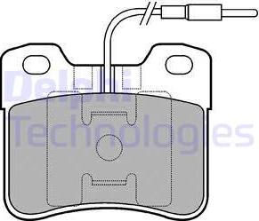 Delphi LP703 - Kit pastiglie freno, Freno a disco autozon.pro