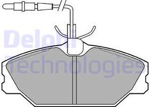 Delphi LP788 - Kit pastiglie freno, Freno a disco autozon.pro