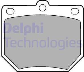 Delphi LP78 - Kit pastiglie freno, Freno a disco autozon.pro