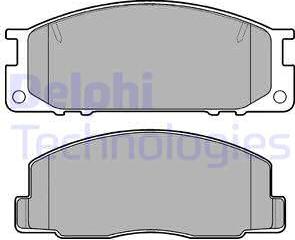 Delphi LP739 - Kit pastiglie freno, Freno a disco autozon.pro