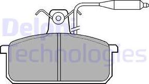 Delphi LP732 - Kit pastiglie freno, Freno a disco autozon.pro