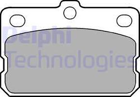 Delphi LP73 - Kit pastiglie freno, Freno a disco autozon.pro